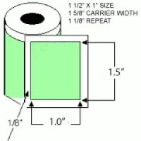 1.5" x 1" Thermal Transfer Labels on Rolls    