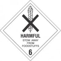 "Harmful Stow Away From Foodstuffs"- D.O.T. Label 