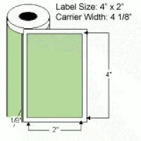 4"x2" Thermal Transfer Labels on Rolls, No Perf 