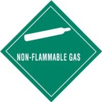 "NON-FLAMMABLE GAS" - D.O.T. Label 