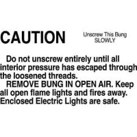 "CAUTION, Do Not Unscrew..." Label  