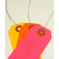 #4 Fluorescent Pre-Wired Tags (4 1/4" x 2 1/8")