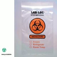 "BIOHAZARD" Reclosable Specimen Bag