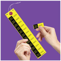 Yellow Bag Identification Tags, Manifold Construction with 12 Labels