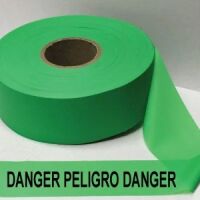 Danger Peligro Danger Tape, Fl. Green 