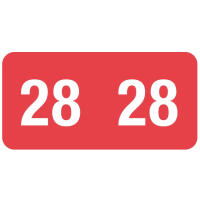 90800 Smead® compatible Year tabs