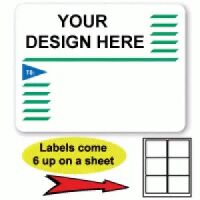 Green & Blue Colored Border Label (LLML-10)