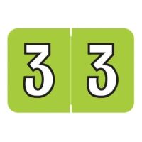 Amerifile Colorbrite® Compatible Numbers Tabs