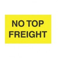 "NO TOP FREIGHT" Label 