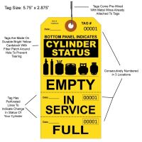 Cylinder Status Perforated Tags