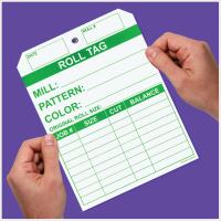 Carpet Roll Tag - Green on 10 pt Tag