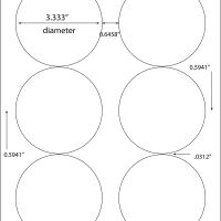 3.333" Diameter