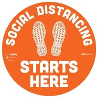 Social Distance Circle Shaped Decals