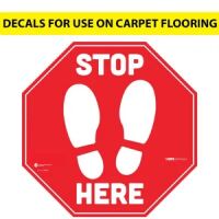 Social Distance Carpet Decals