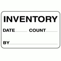 "INVENTORY" Label 