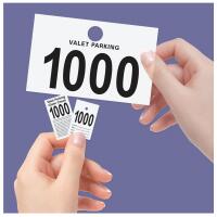 Parking-Valet & Claim Check Tags, White, 9 1/2\