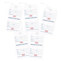 Baggage Claim Check Tags-In English