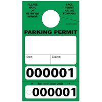 Paper Parking Permit Hang Tags - Available In Different Colors