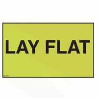 "Lay Flat" Label 