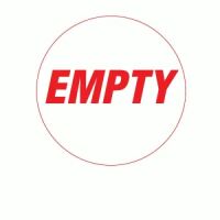 "EMPTY" Self Inking Rubber Stamp