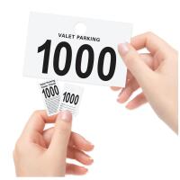 Parking-Valet & Claim Check Tags, White, 9 1/2\