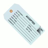 2 Part Inspection Tags, Plain