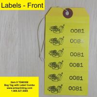 Bag Identification Tags, Manifold Construction with 6 Labels