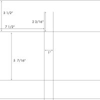 5 7/16" x 7 1/2"