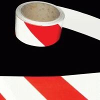 Reflective Tape, Red & White Stripes, Left 