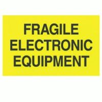 "FRAGILE ELECTRONIC EQUIPMENT" Label  