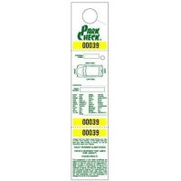 Parking & Claim Check Tags, White, 2 1/2" x 12"