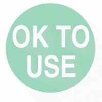 "OK TO USE"
