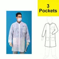 3 Pocket Heavy Duty Polypropylene Lab Coats
