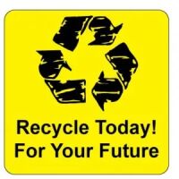 "Recycle Today! For Your Future" Label 