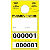 Paper Parking Permit Hang Tags - Available In Different Colors