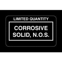 "Limited Quantity Corrosive Solid, NOS" Label 