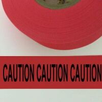 Caution Caution Caution Tape, Fl. Red 