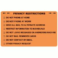 HIPPA/Privacy Labels