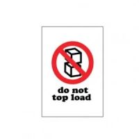 "Do Not Top Load" Label  