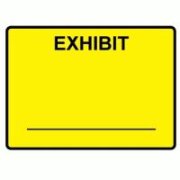 Legal Exhibit Labels