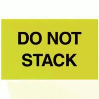"DO NOT STACK" Label    