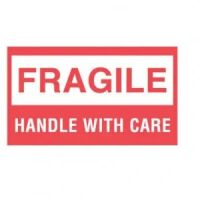 "FRAGILE HANDLE WITH CARE" Label  