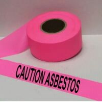 Caution Asbestos Tape (Fluorescent Pink)     