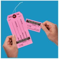Pink Bag Identification Tags, Manifold Construction with 8 Labels
