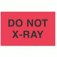 "DO NOT X-RAY" Label  