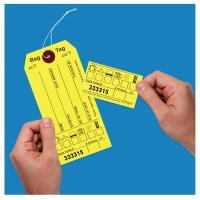 Yellow Bag Identification Tags, Manifold Construction with 8 Labels