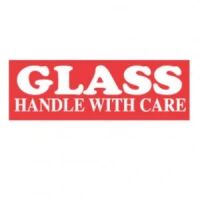 "GLASS HANDLE WITH CARE" Label 