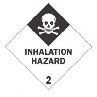 "INHALATION HAZARD 2" - D.O.T. Label 