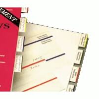 2" Erasable Write-On Index Tabs