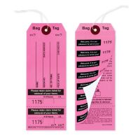 Pink Bag Identification Tags, Manifold Construction with 8 Labels